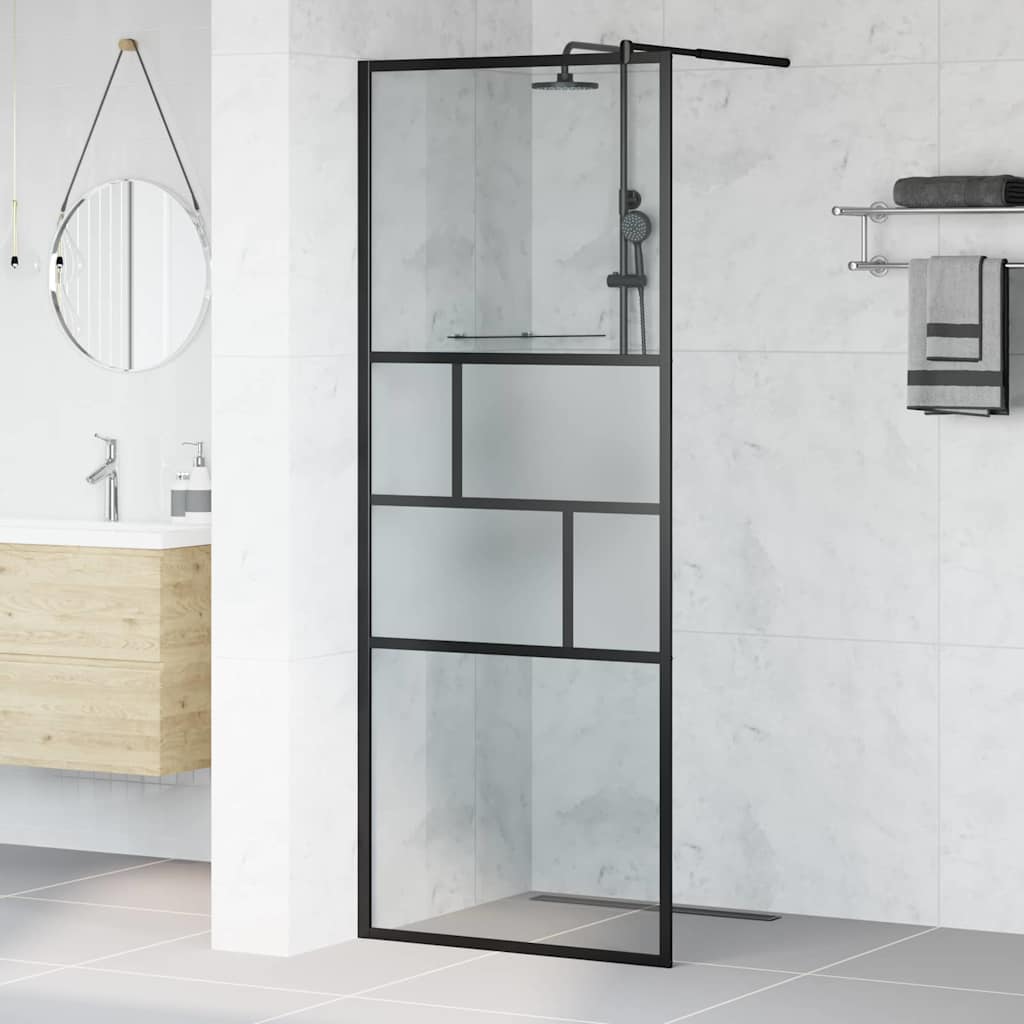 Duschwand für Begehbare Dusche mit Klarem ESG-Glas 80x195 cm