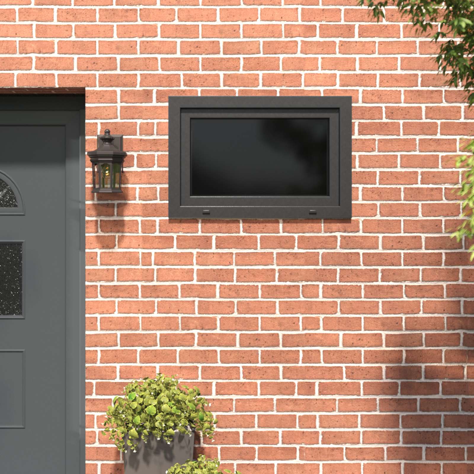 Kellerfenster RISOR 50 x 50 cm PVC und Glas Weiß