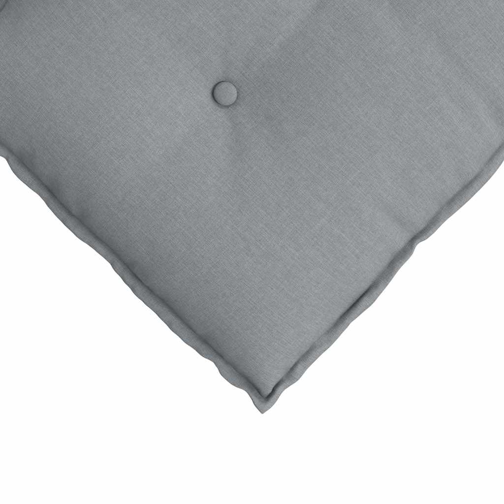 Rückenkissen Hellgrau 50 x 19 x 45 cm Stoff