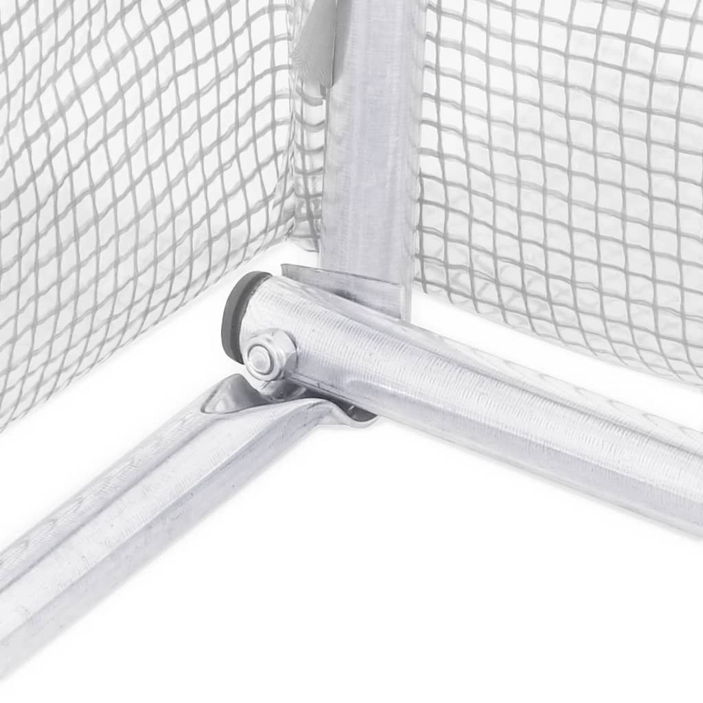 Gewächshaus mit Stahlrahmen Grün 8 m² 4x2x2 m