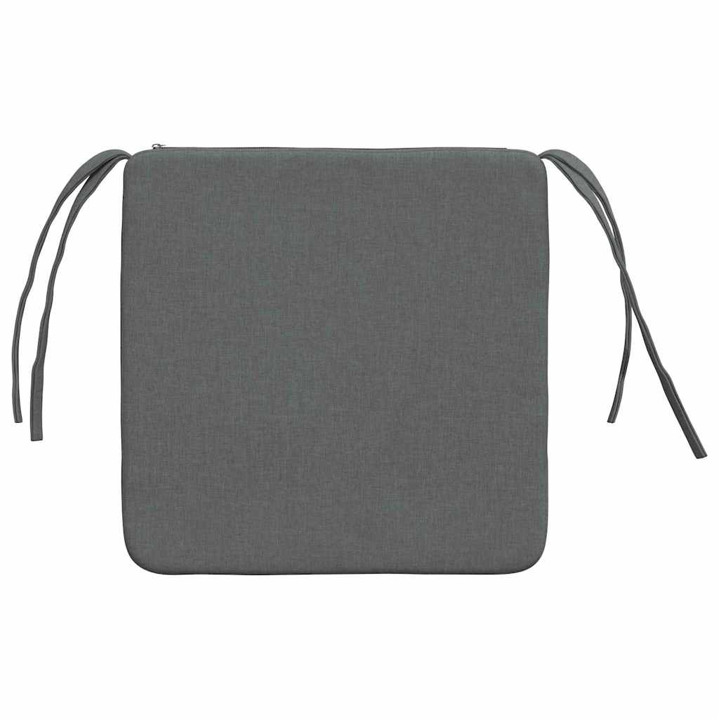 Sitzkissen 4 pcs Hellgrau 40 x 40 x 3 cm Stoff