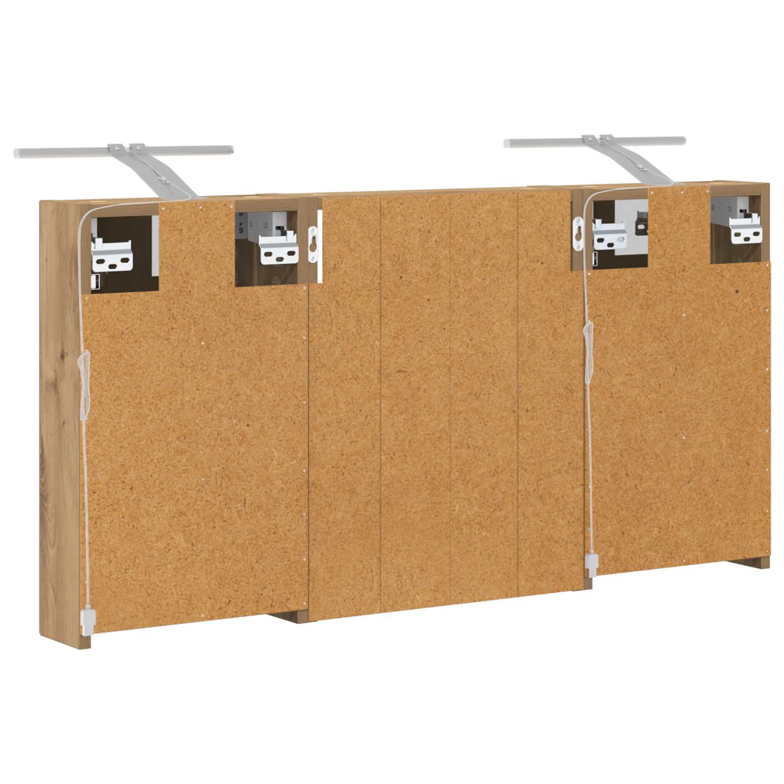 Badezimmerschrank-Set 3 pcs 80 x 10,5 x 50 cm Holzwerkstoff