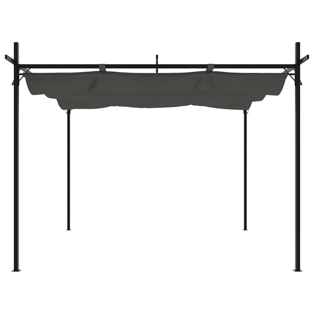 Pergola mit Schiebedach Creme 295x292x230 cm