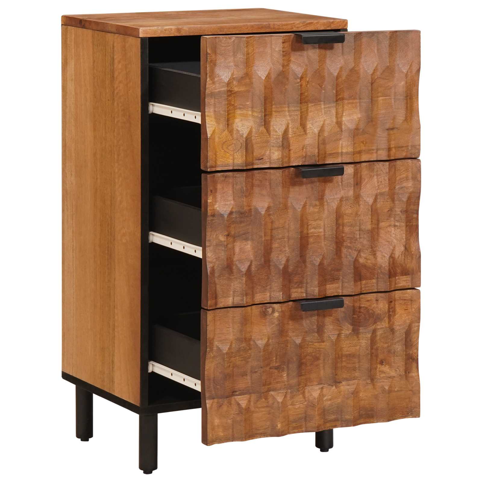 Sideboard Weiße gewaschene Oberfläche 40 x 33 x 75 cm