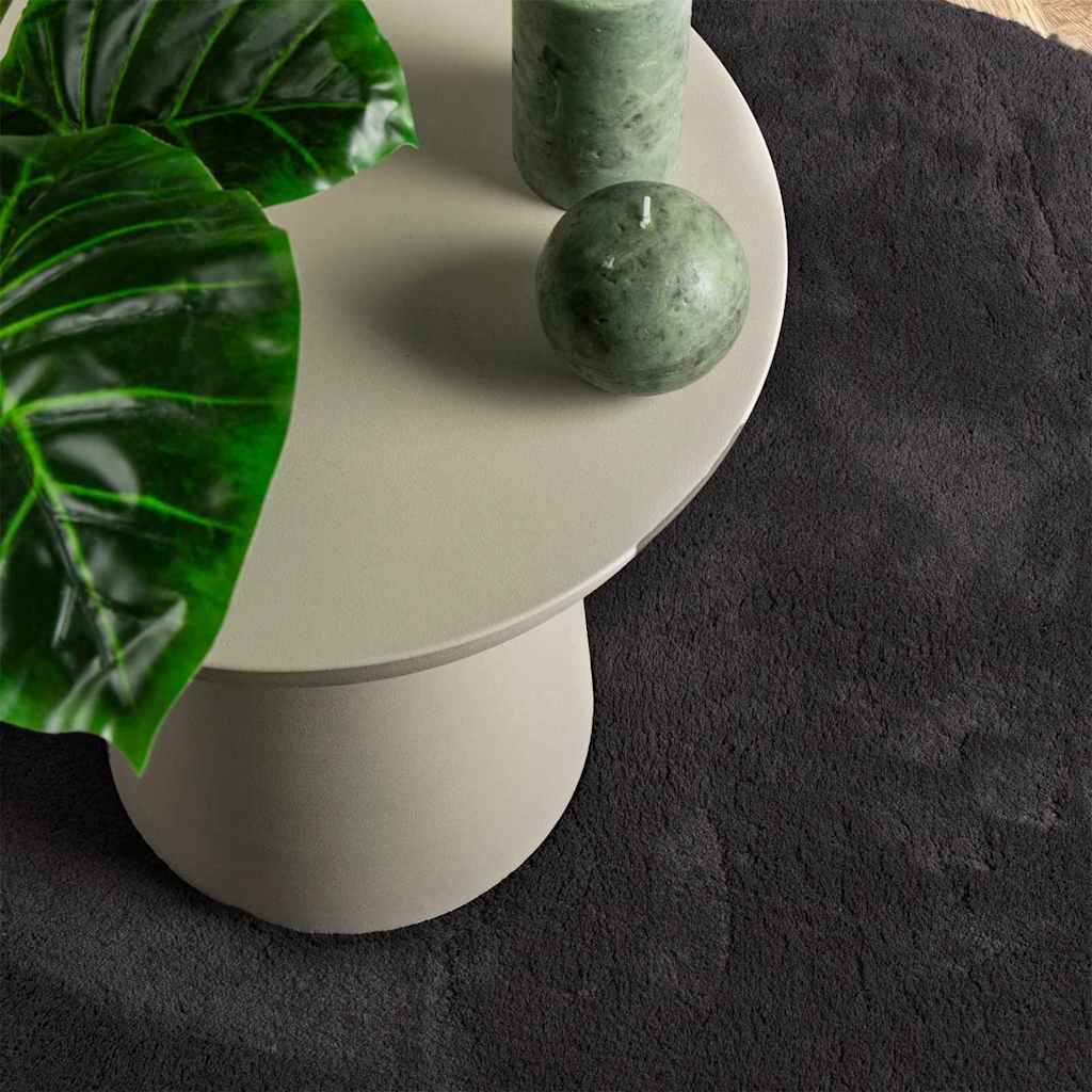 Bereichsteppiche HUARTE Anthrazit 100 x 200 cm 100 %Polyester