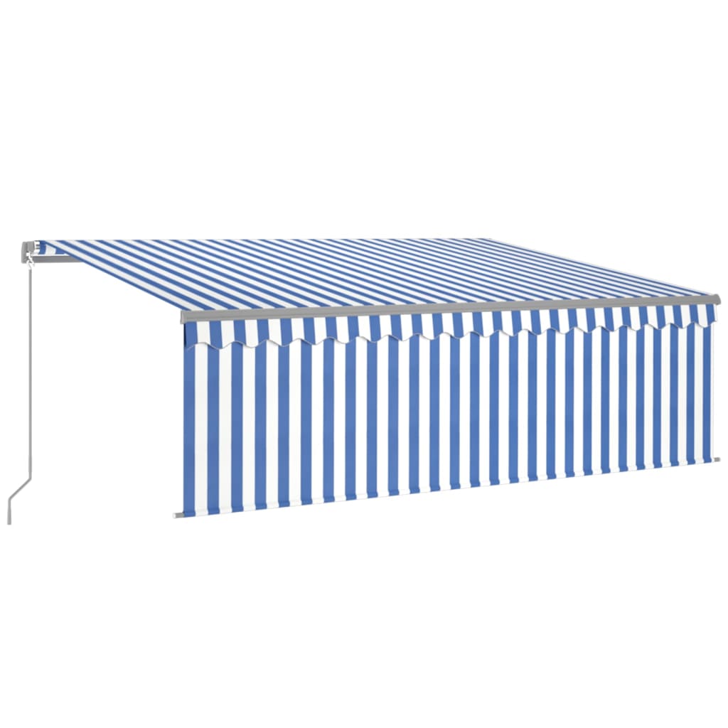 Markise Manuell Einziehbar mit Rollo 3x2,5 m Creme