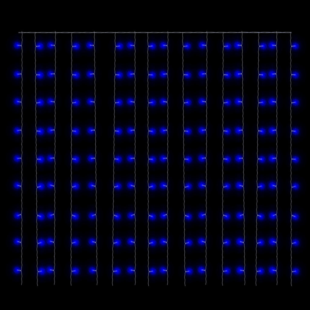 LED-Lichtervorhang 3x3 m 300 LED Warmweiß 8 Funktionen