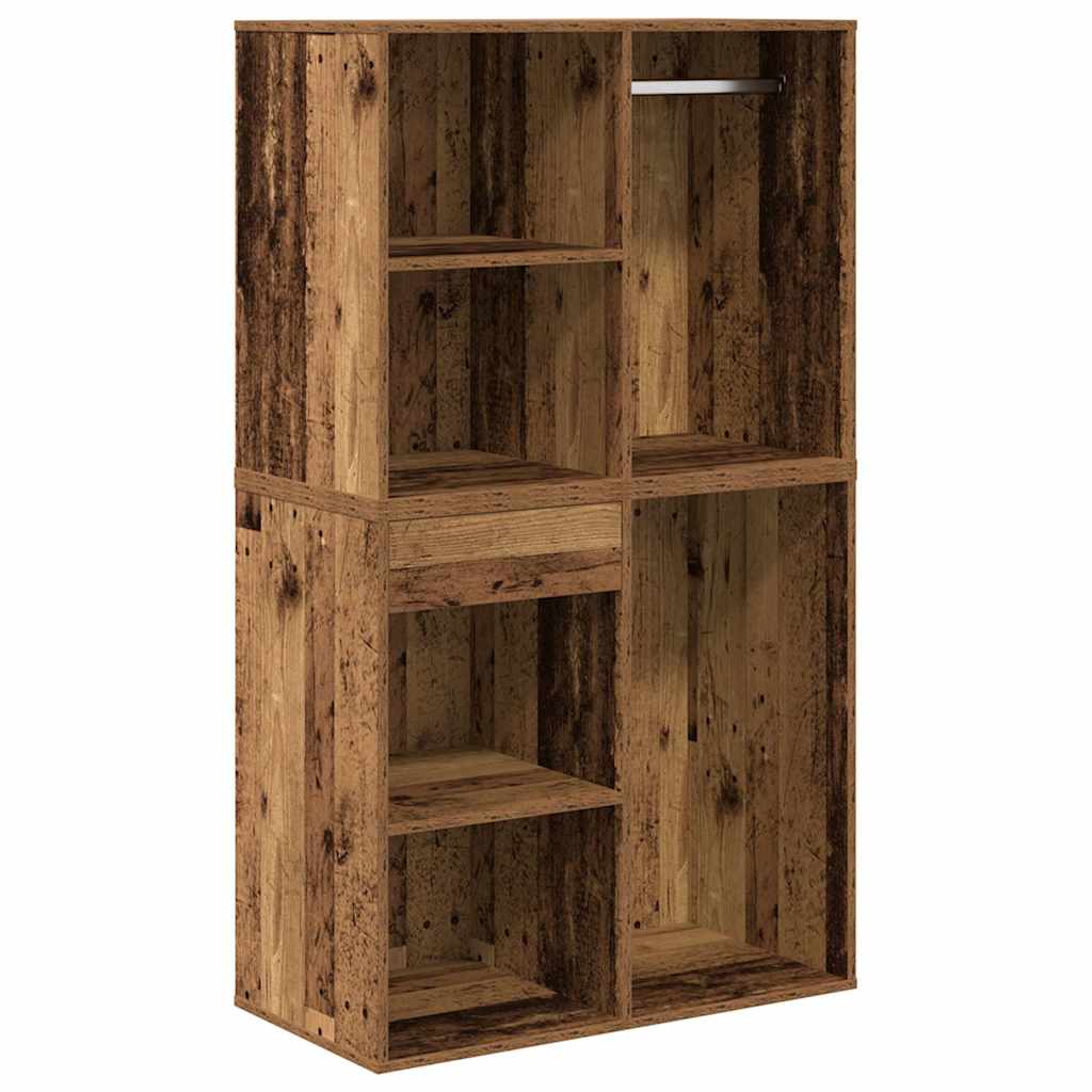 Schminktisch-Set mit LED Weiß Holzwerkstoff