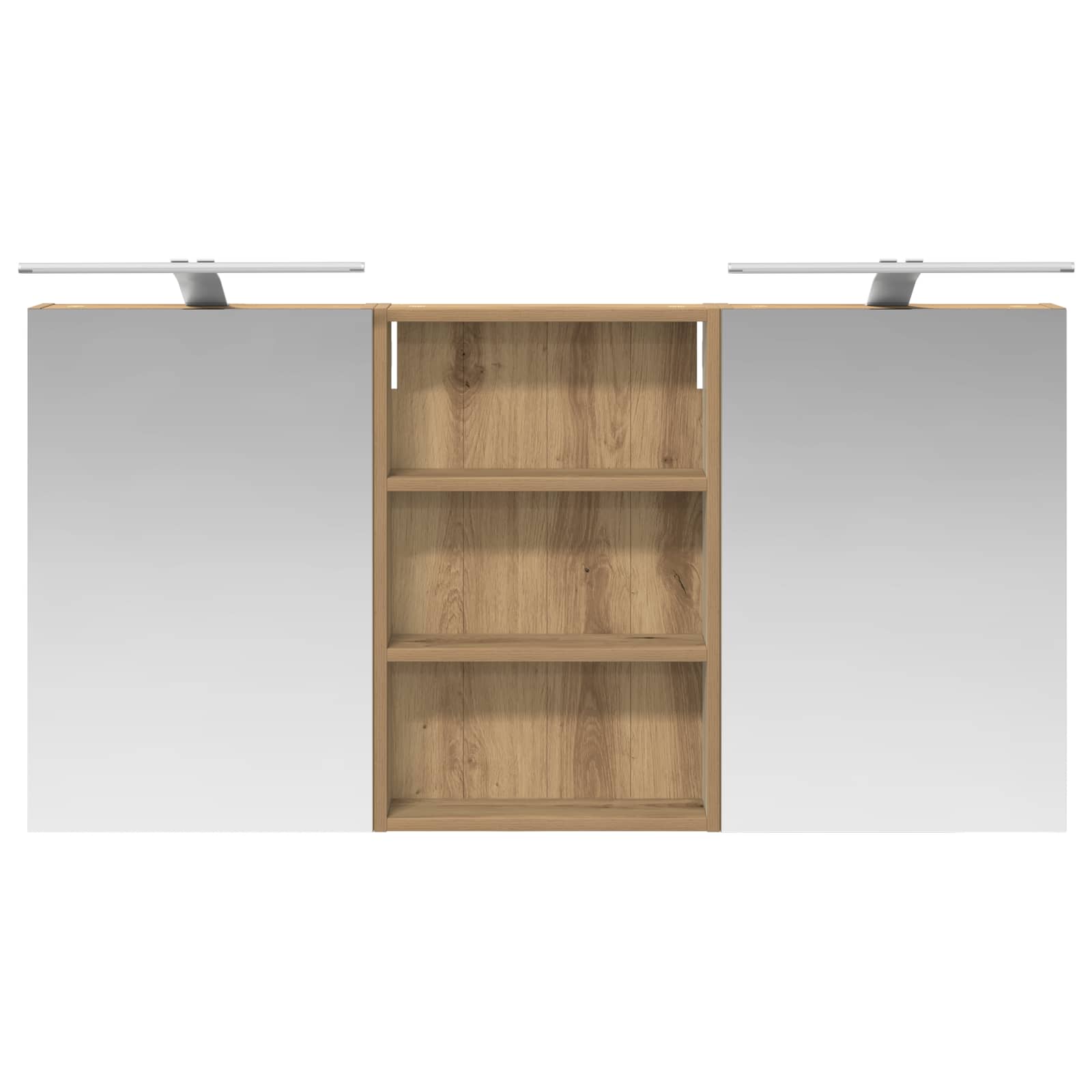Badezimmerschrank-Set 3 pcs 80 x 10,5 x 50 cm Holzwerkstoff