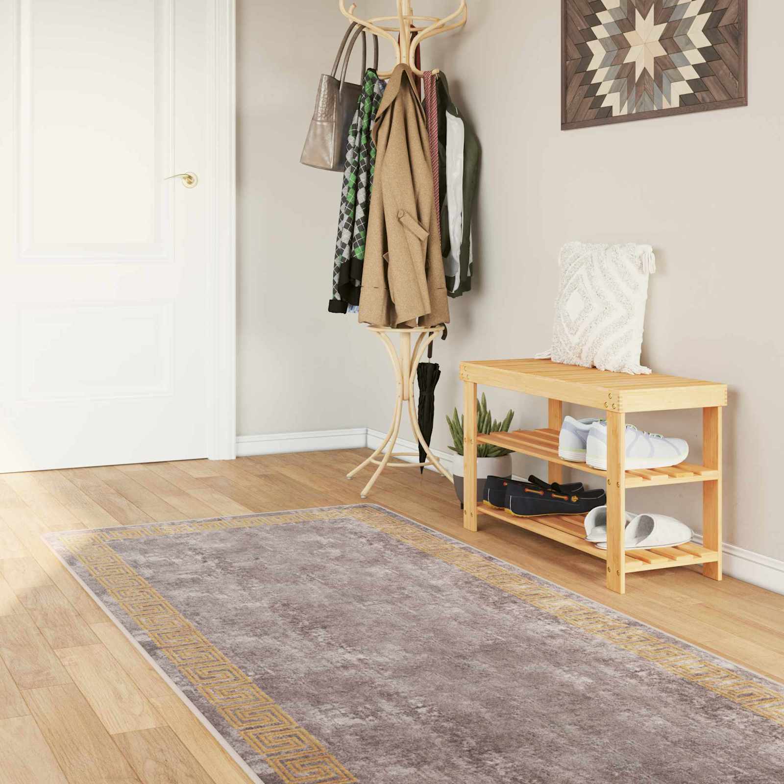 Teppich Waschbar Mehrfarbig 160x230 cm