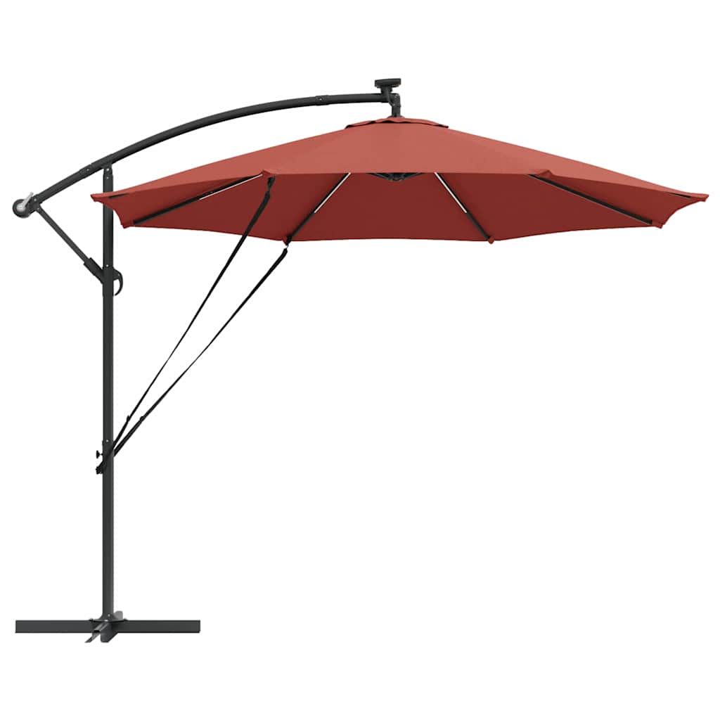 Sonnenschirm Sand 294 x 294 x 248 cm Polyester und Aluminium