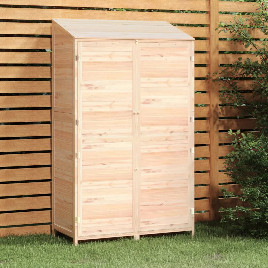 Geräteschuppen 55x52x174,5 cm Massivholz Tanne