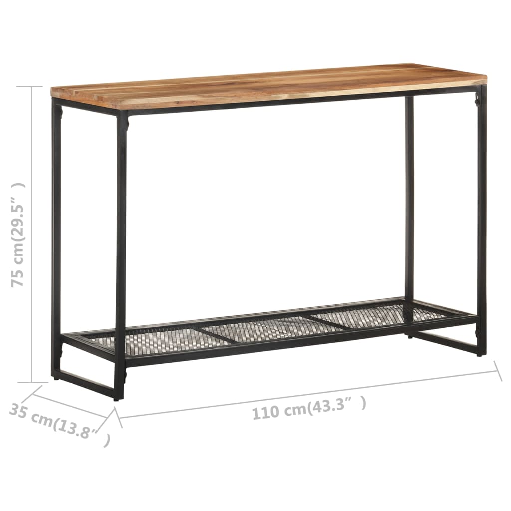 Konsolentisch 110x35x75 cm Mango Massivholz