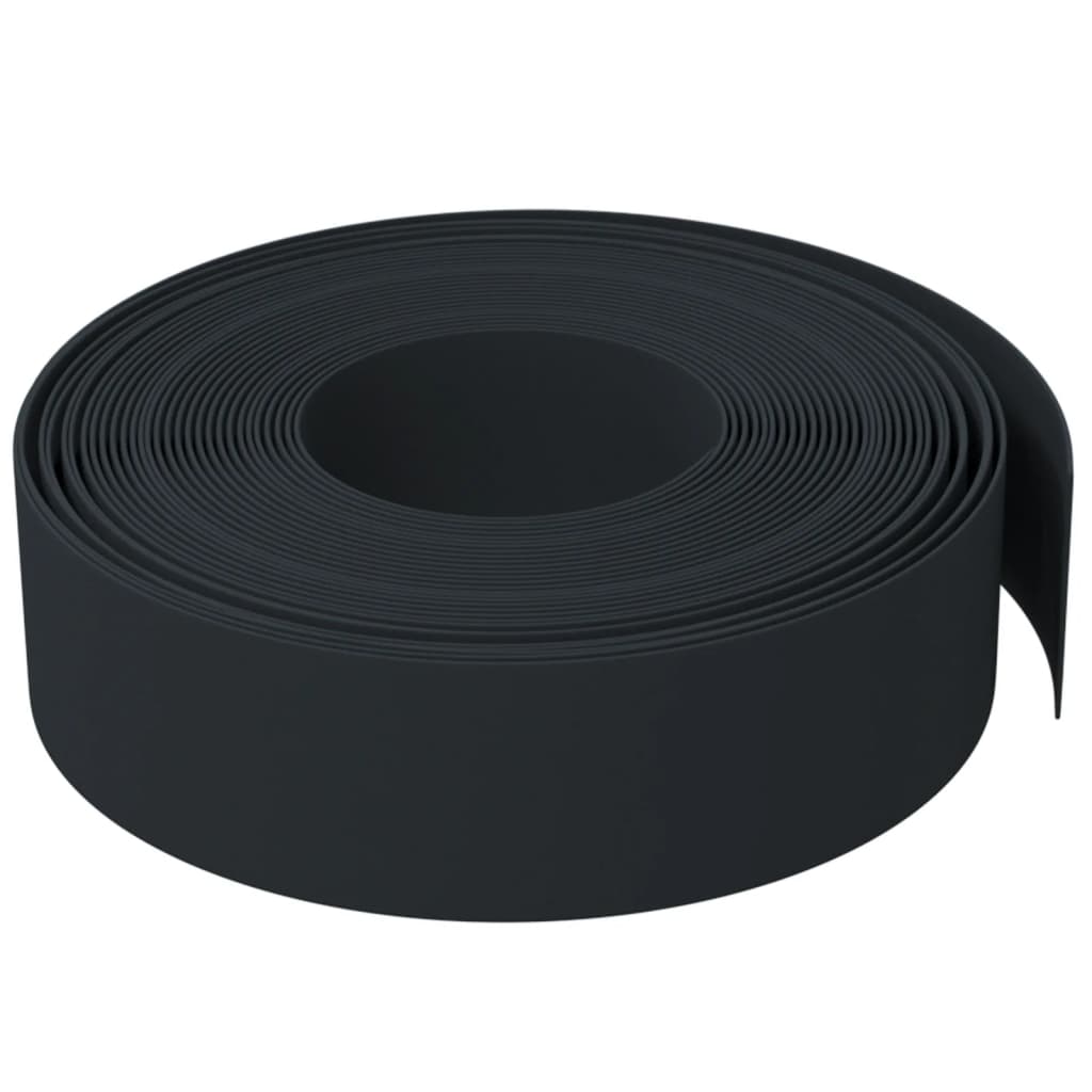 Gartenumrandung 25 m 10 cm PE Grau