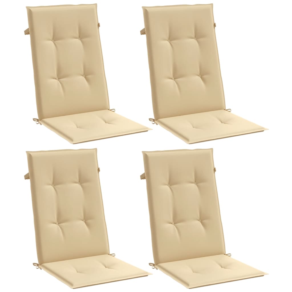 Hochlehner-Auflagen 2 Stk. Melange Anthrazit 120x50x7cm Stoff