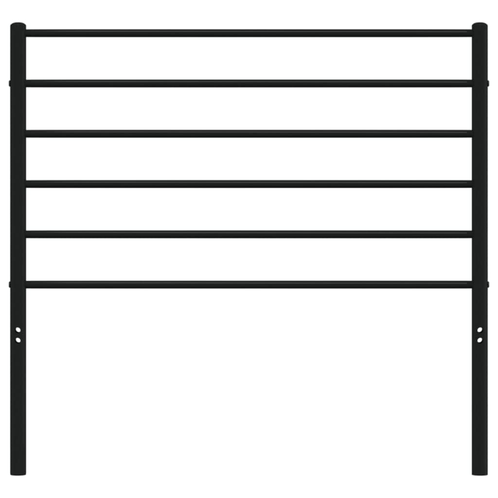 Ersatz-Kopfteil Metall Schwarz 80 cm
