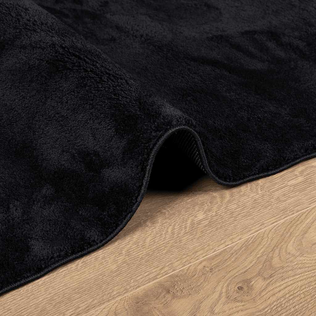 Teppich OVIEDO Kurzflor Anthrazit 120x120 cm