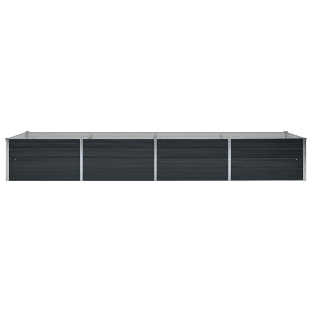 Hochbeet Anthrazit 160 x 80 x 77 cm Verzinkter Stahl