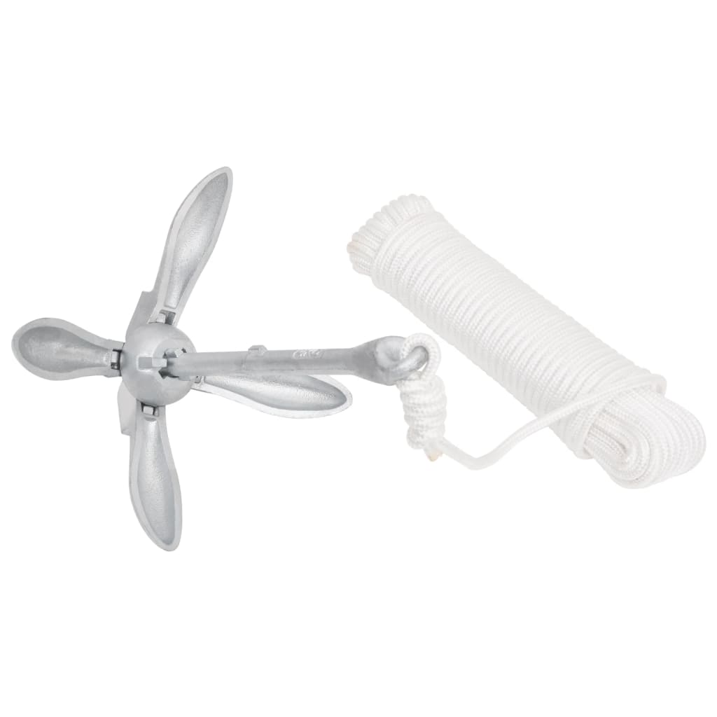 Klappanker Silber 0,7 kg Feuerverzinktes Gusseisen