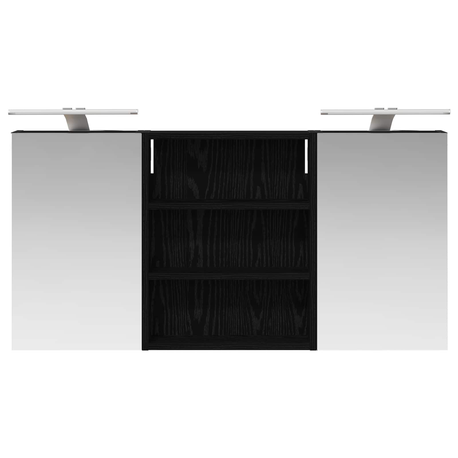 Badezimmerschrank-Set 3 pcs 80 x 10,5 x 50 cm Holzwerkstoff