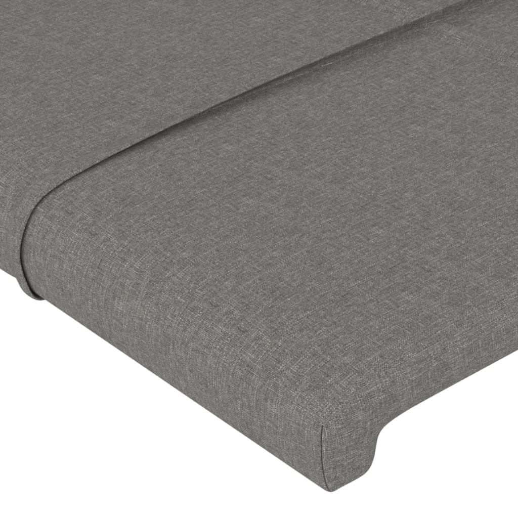 Kopfteil Hellgrau 80x5x118/128 cm Stoff