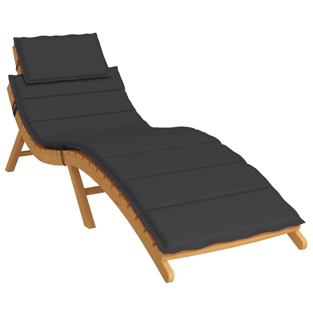 Sonnenliegen-Auflage Grau 186x58x4 cm Oxford-Gewebe