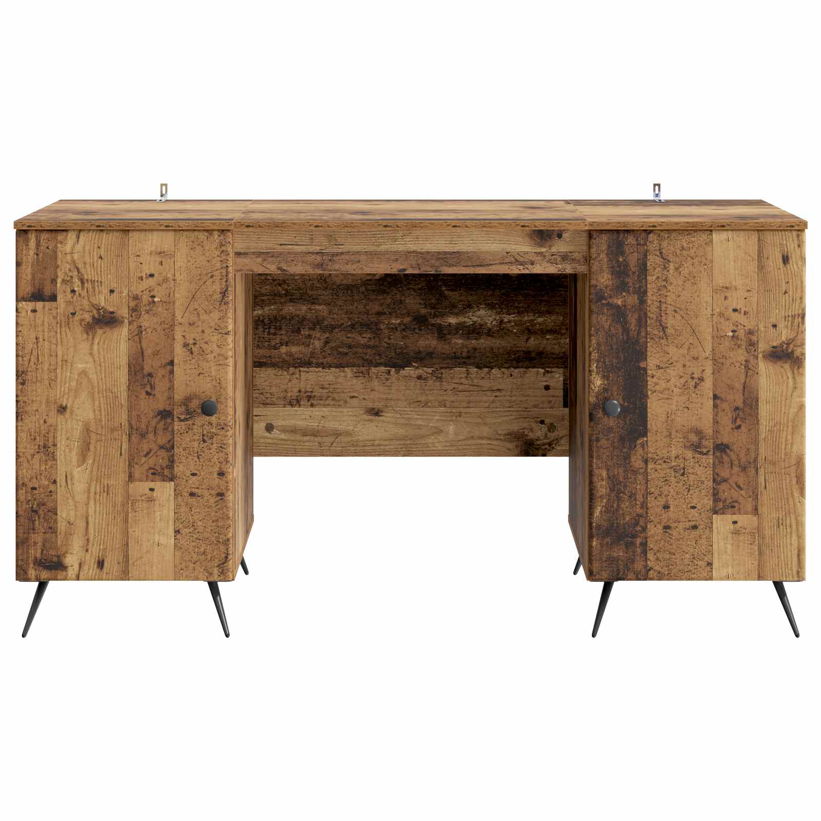 Schreibtisch mit Regal Schwarz 142,5 x 50 x 75 cm Holzwerkstoff