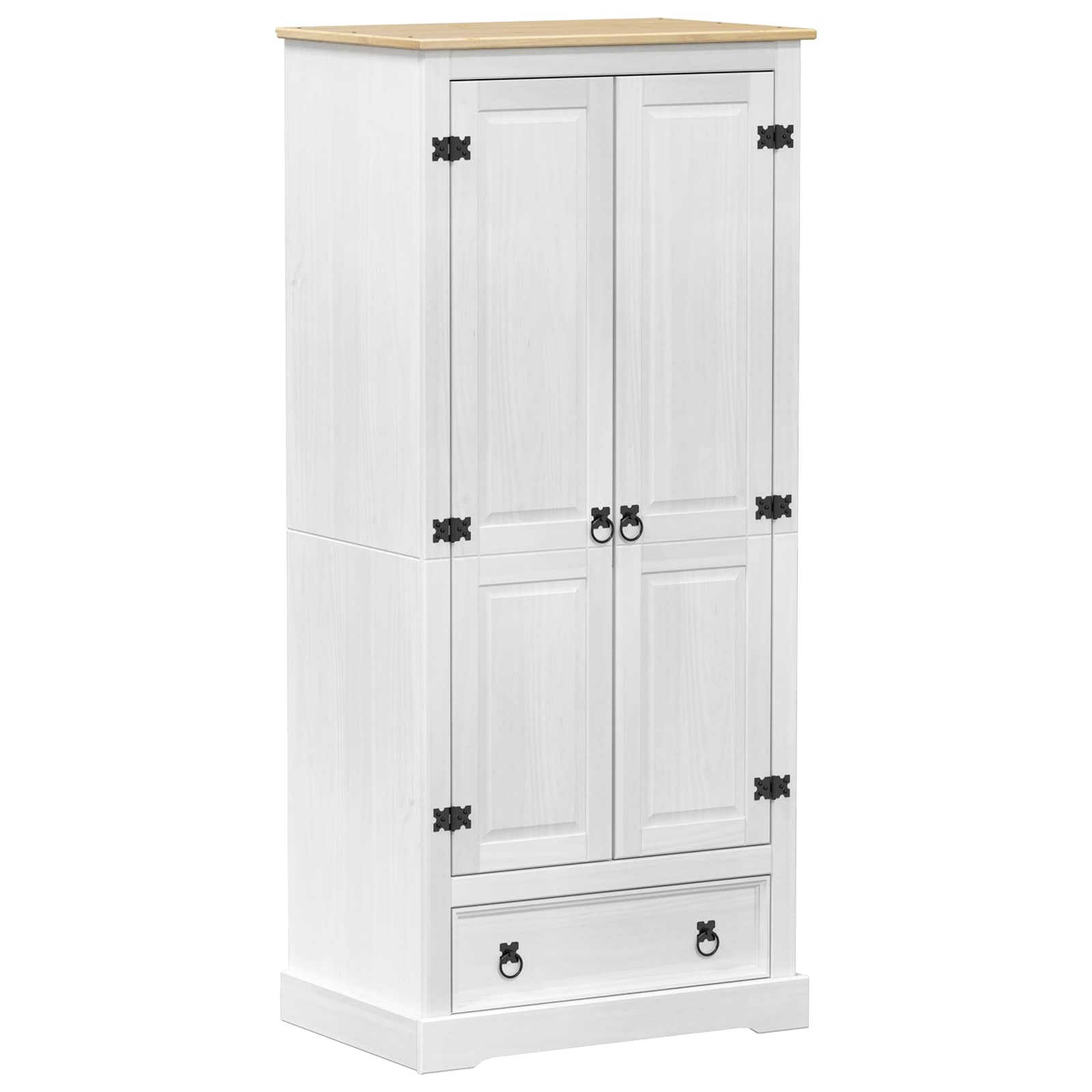Kleiderschrank Corona 76x50x170 cm Massivholz Kiefer