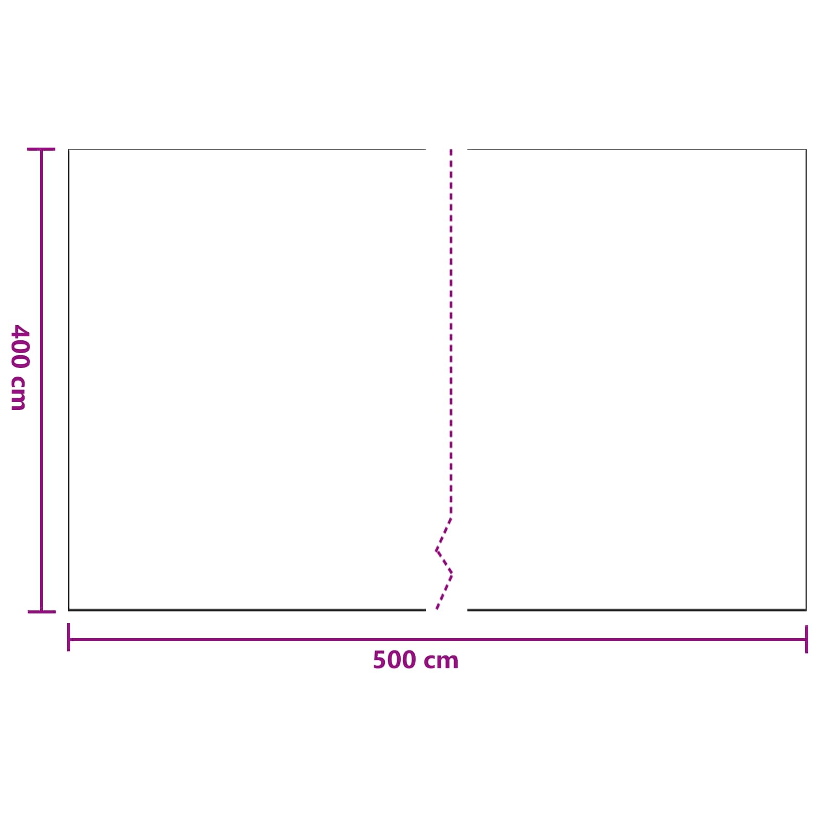 Staubblatt 6 pcs Transparent 400 x 500 cm HDPE