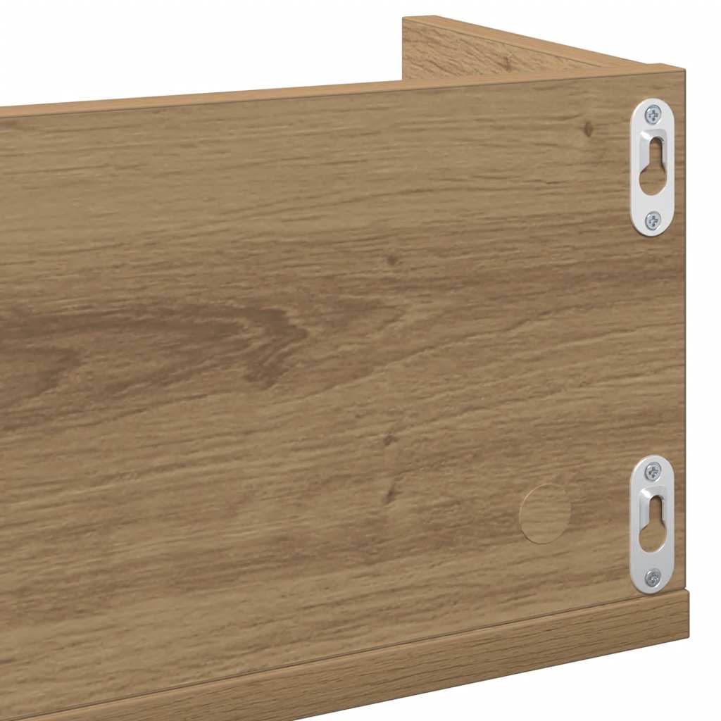 CD-Wandregal Weiß 100x18x18 cm Holzwerkstoff