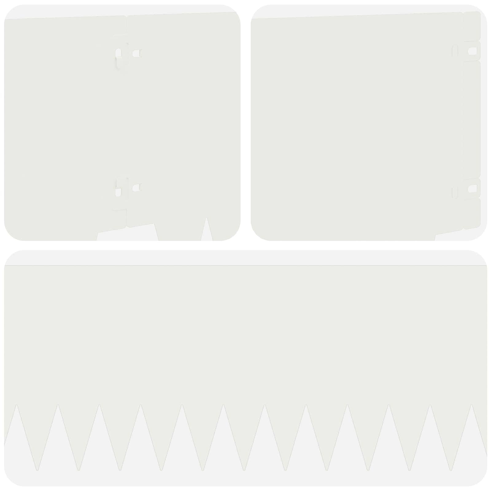 Raseneinfassung 10 pcs Länge Höhe 103 x 15 cm Stahl Schwarz