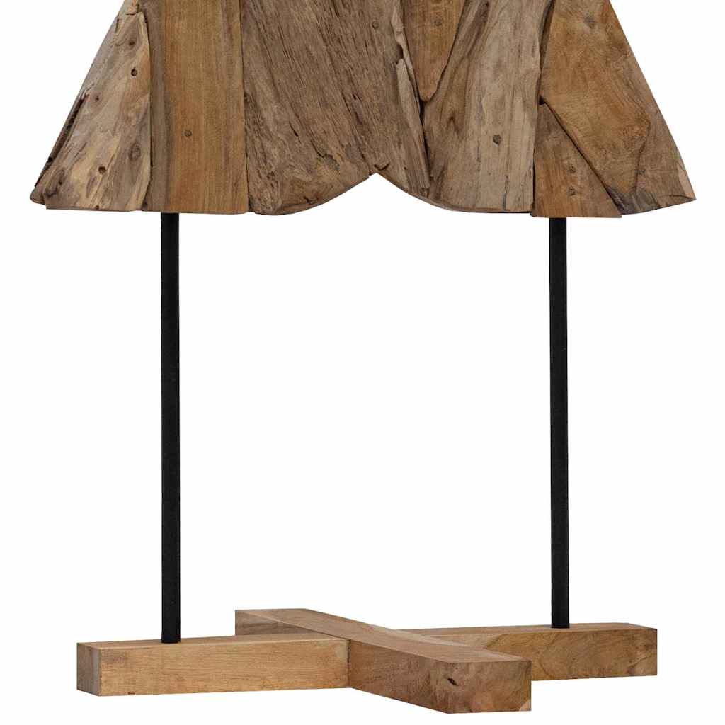Weihnachtsbaum mit Ständer Braun 90 cm Massivholz Teak