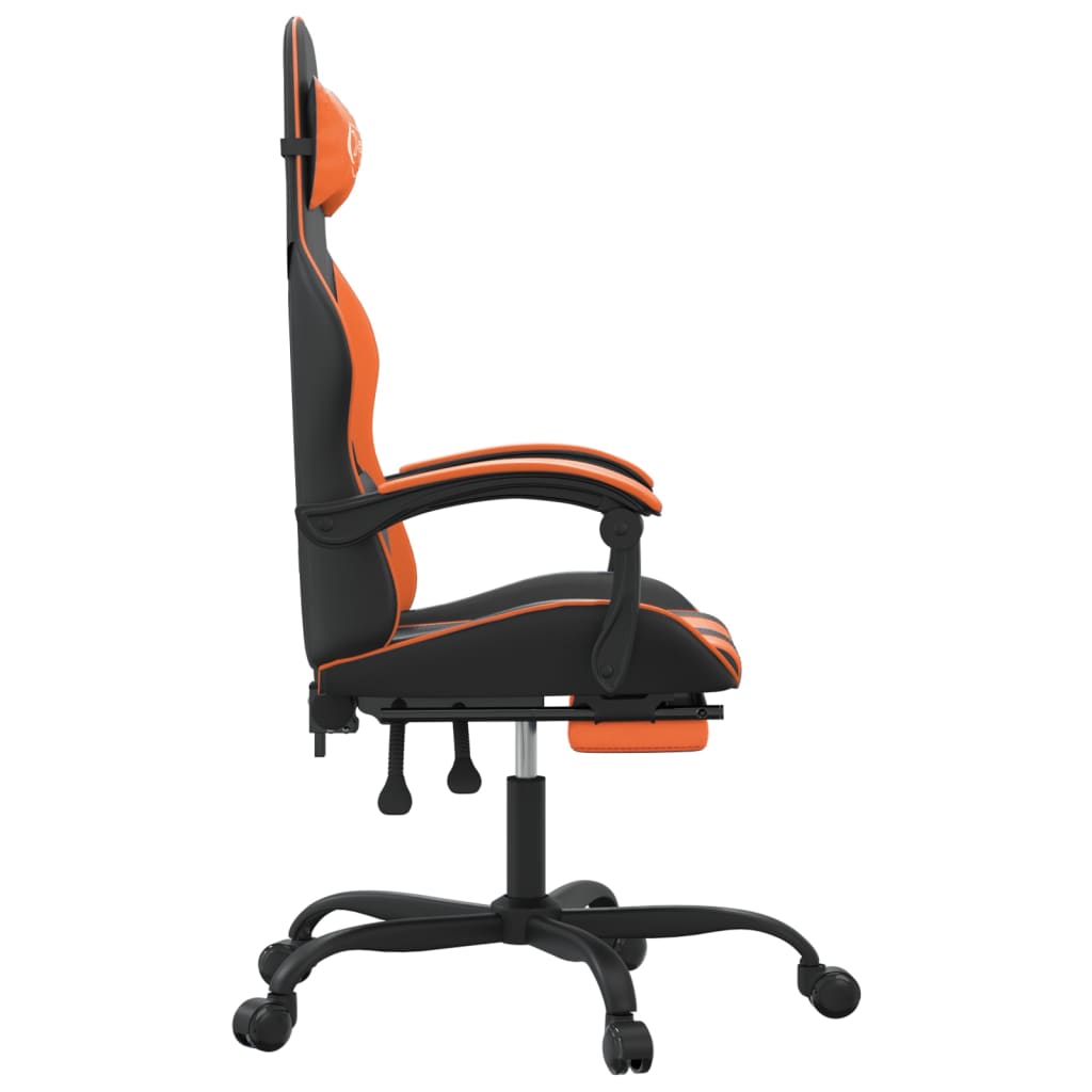 Gaming-Stuhl Drehbar Schwarz und Rot Kunstleder