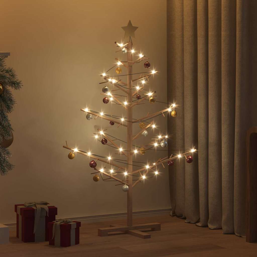 Holz Weihnachtsbaum Natur 150 cm Massives Kiefernholz