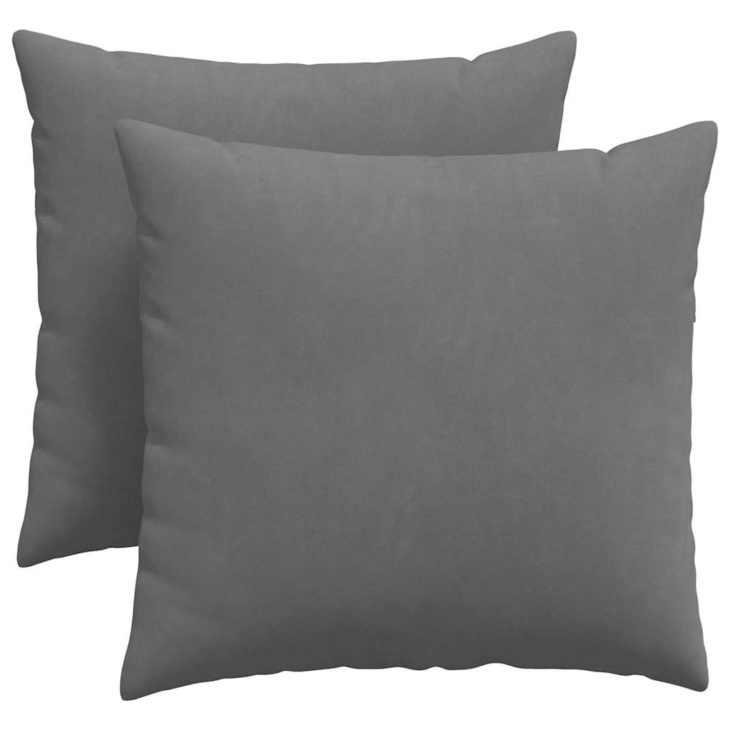 Sofakissen 2 Stück Taupe 50 x 30 cm Stoff
