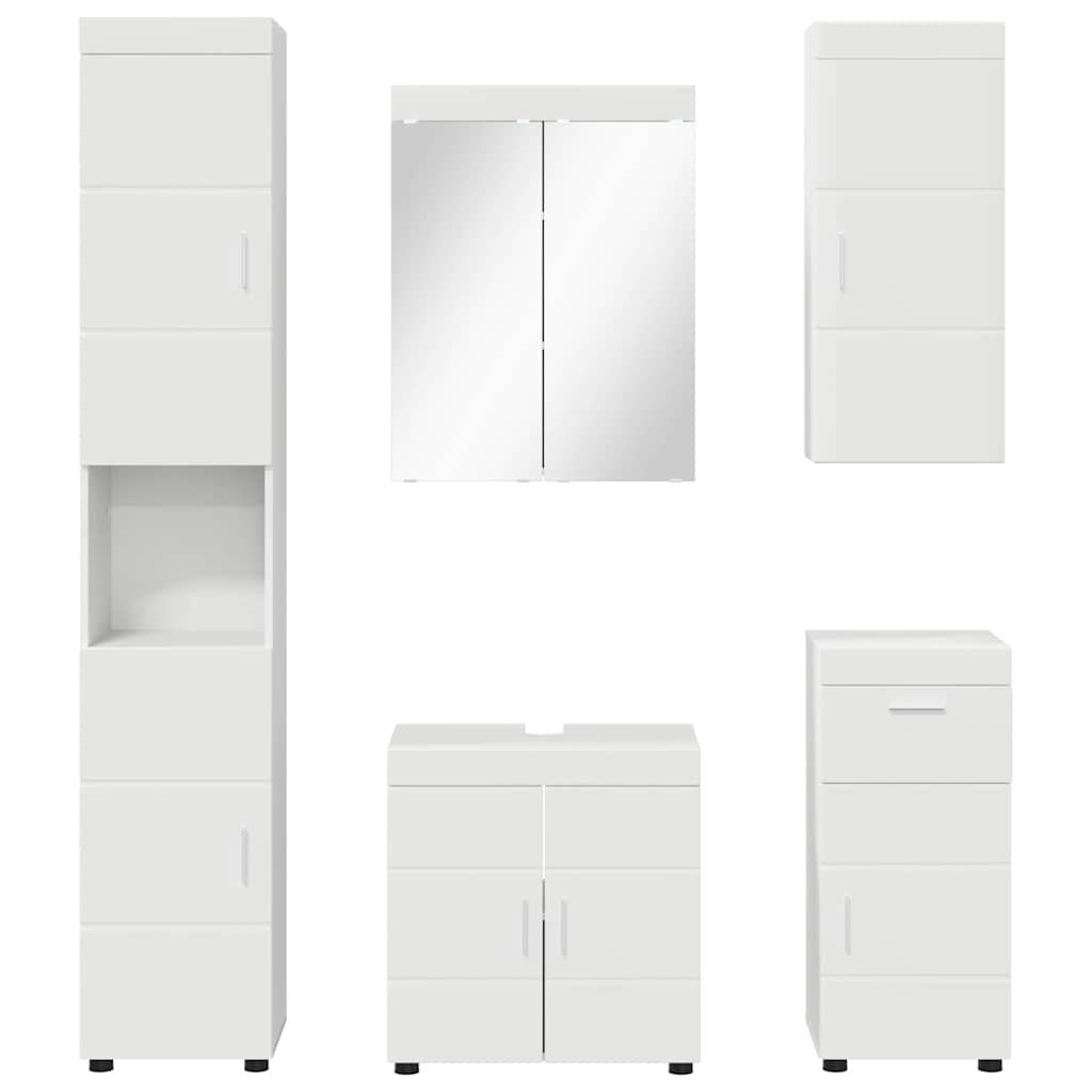 Badezimmermöbel-Set TULUM 2 pcs Weiß 60 x 34 x 63 cm