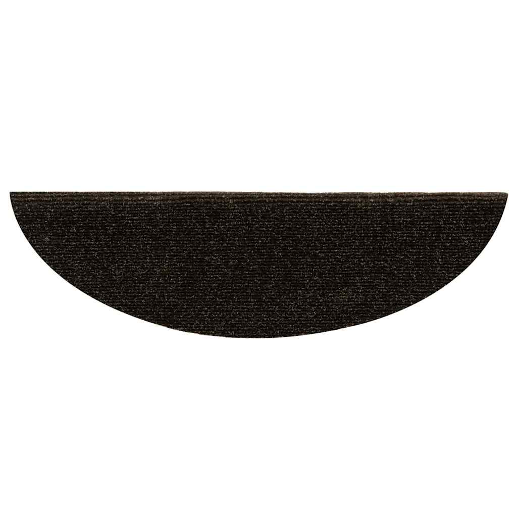 Stufenmatten Selbstklebend 15 Stk. 56x17x3 cm Hellbraun Halbrund