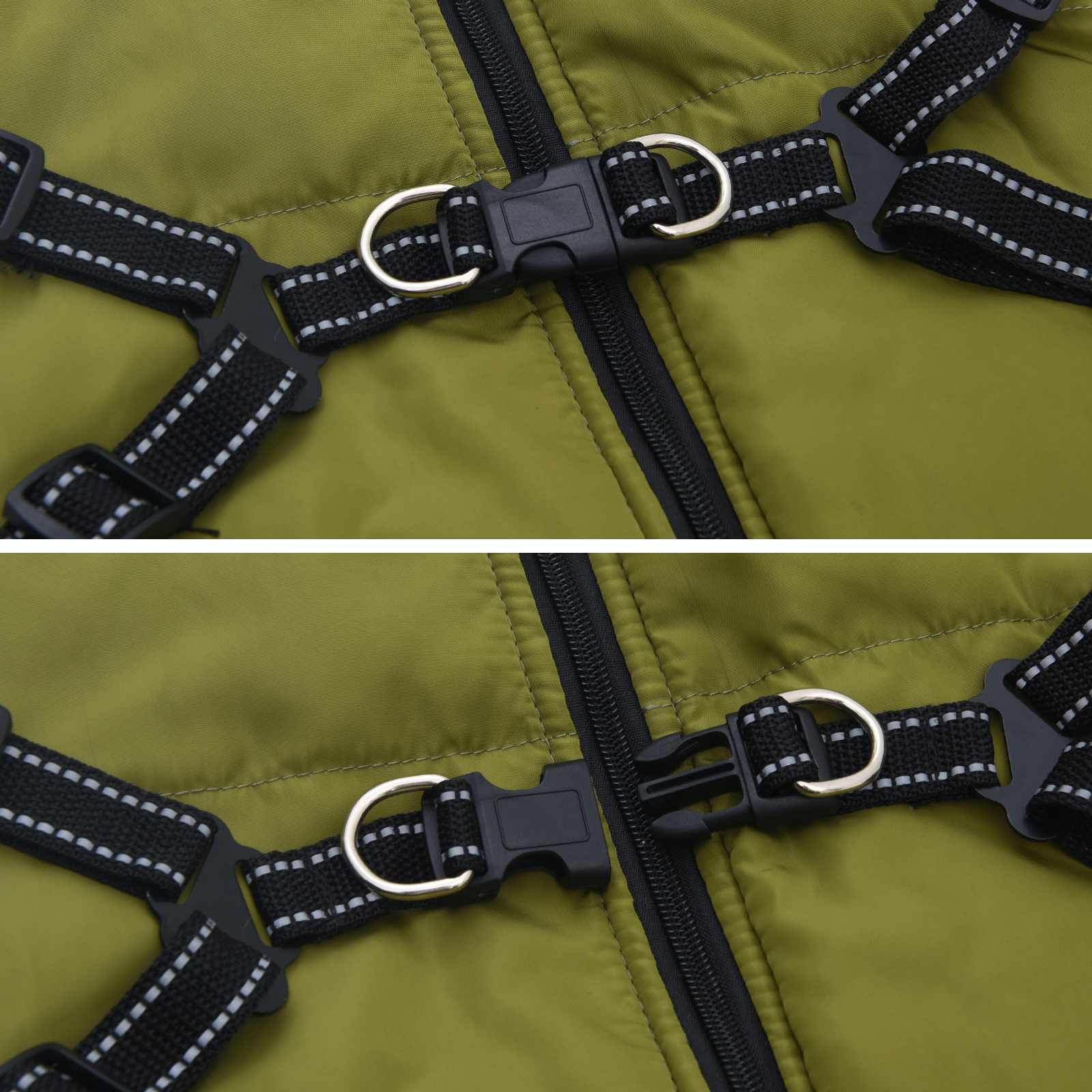 Hundemantel Rot L24 Fleece und Polyester