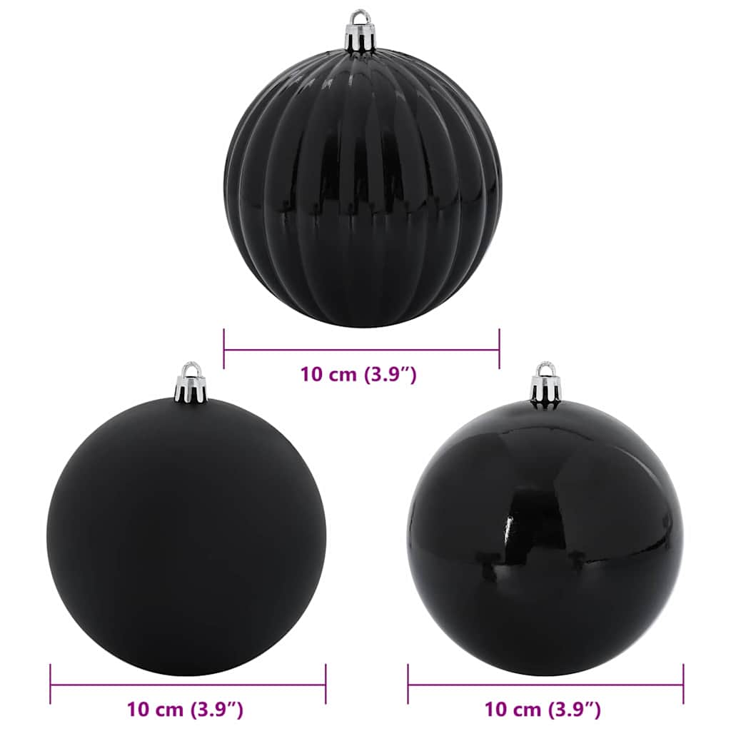 Weihnachtsbaumkugel Set XL 9 pcs Rot Kunststoff