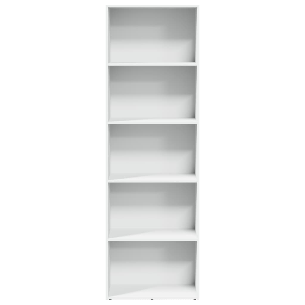 Bücherregal Weiß 80x30x189 cm Holzwerkstoff