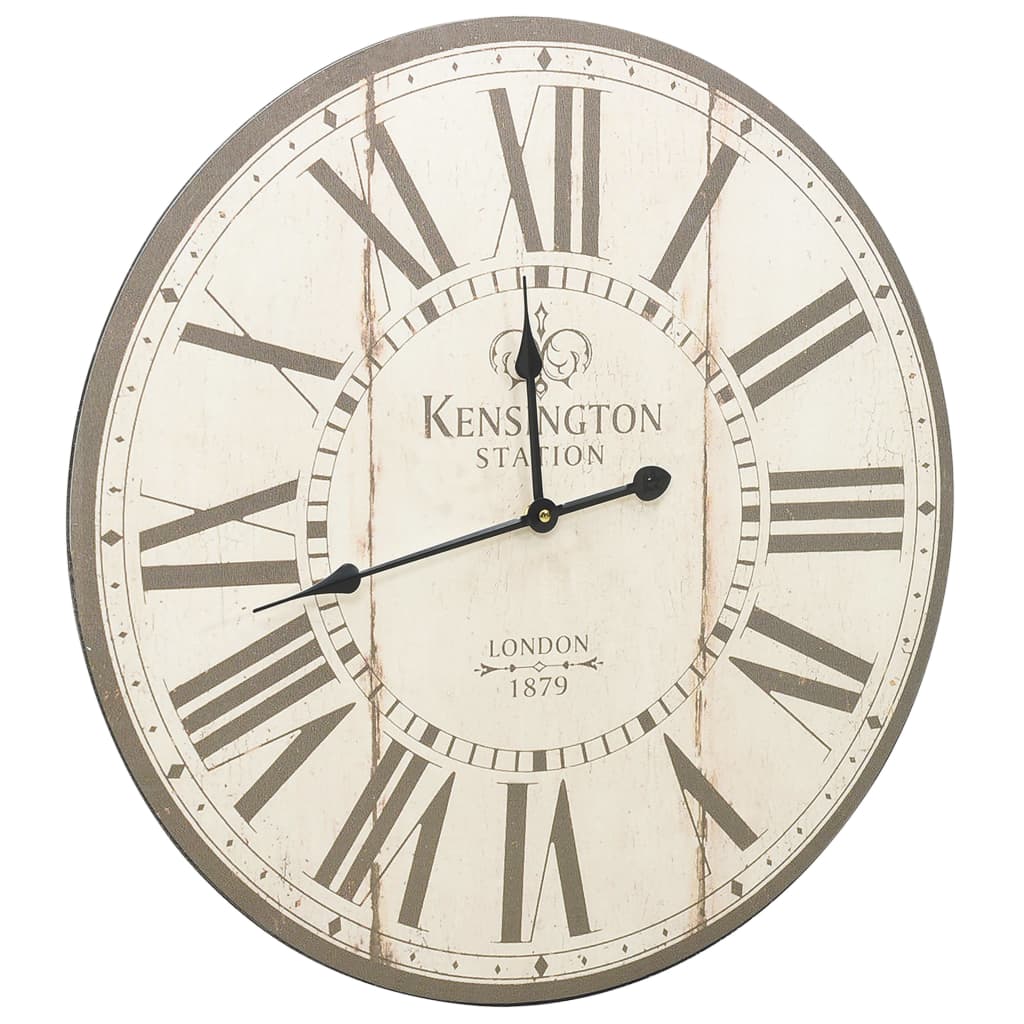 Vintage Wanduhr Blumen 30 cm