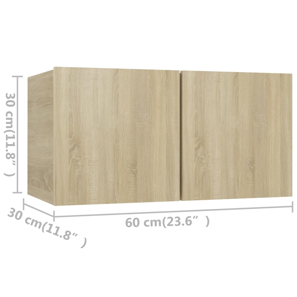 5-tlg. TV-Schrank-Set Weiß Holzwerkstoff