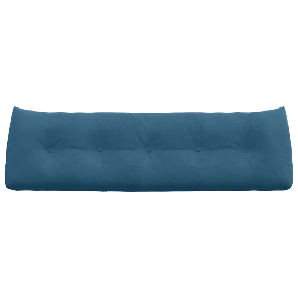 Rückenkissen Blau 45 x 24 x 50 cm Samt