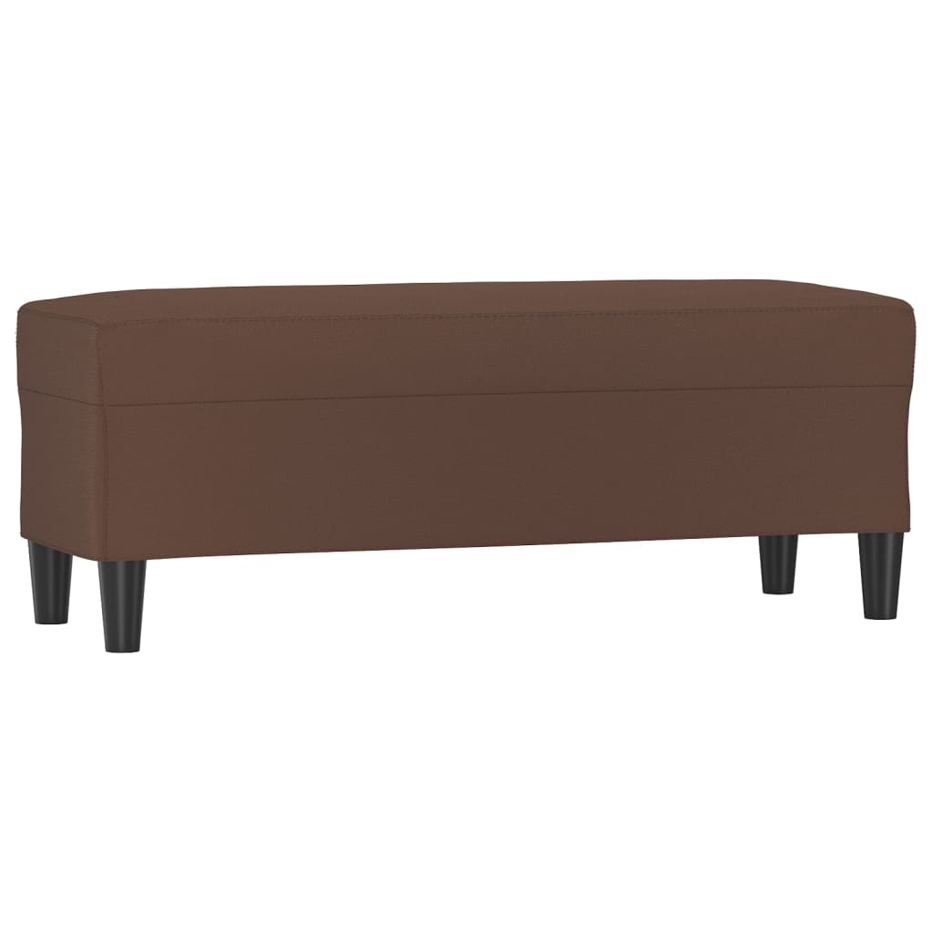 Sitzbank Schwarz 70x35x41 cm Kunstleder