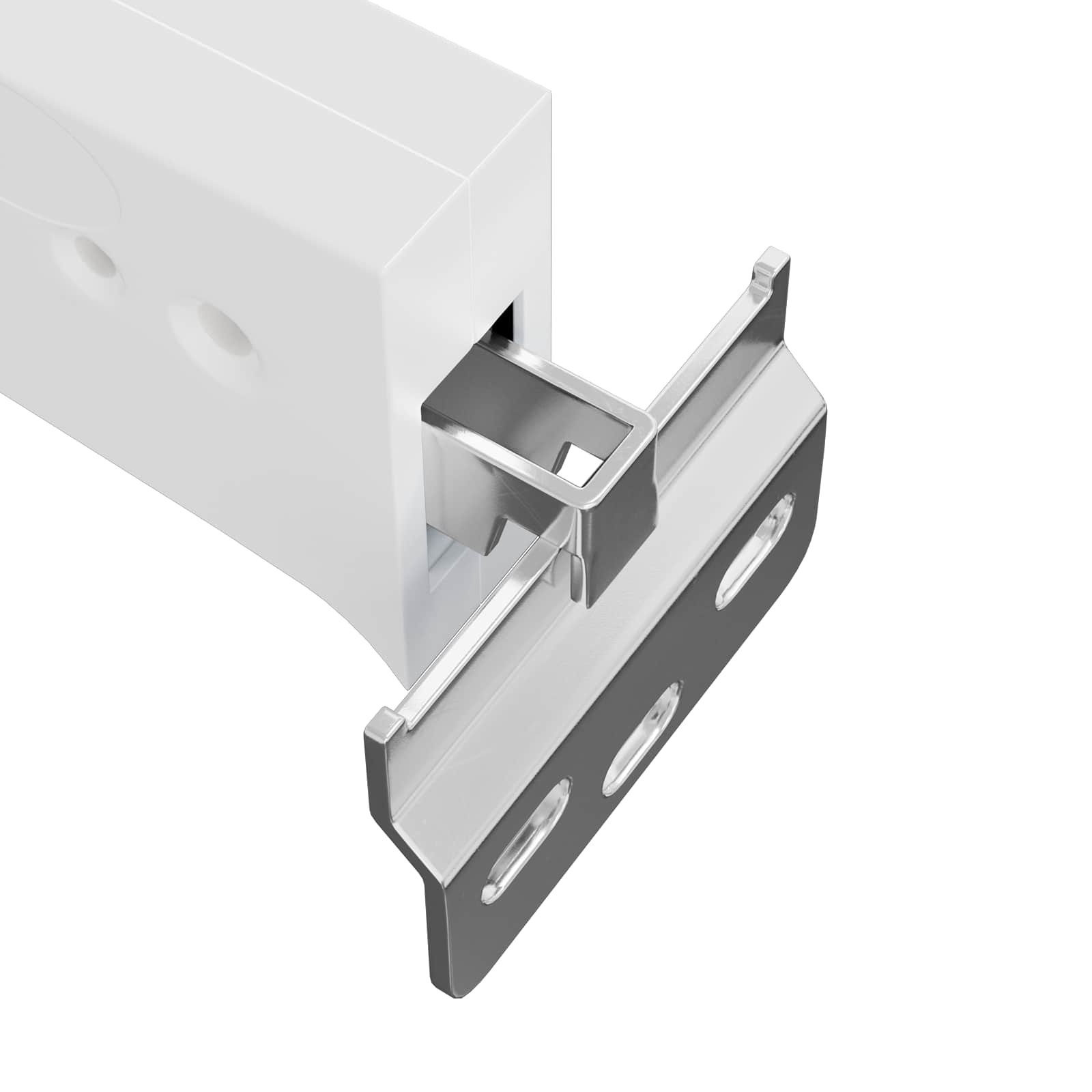 Schrankhängemontagebügel 2 pcs Weiß 70 x 48 x 19 mm