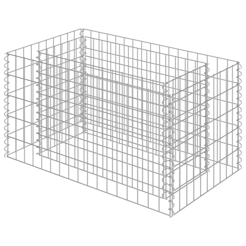 Gabionen-Hochbeet Verzinkter Stahl 450×90×100 cm