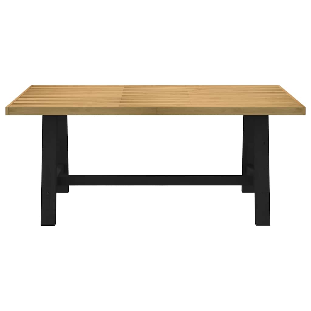 Esstisch NOAIN U-Form-Beine 180x90x75 cm Massivholz Kiefer