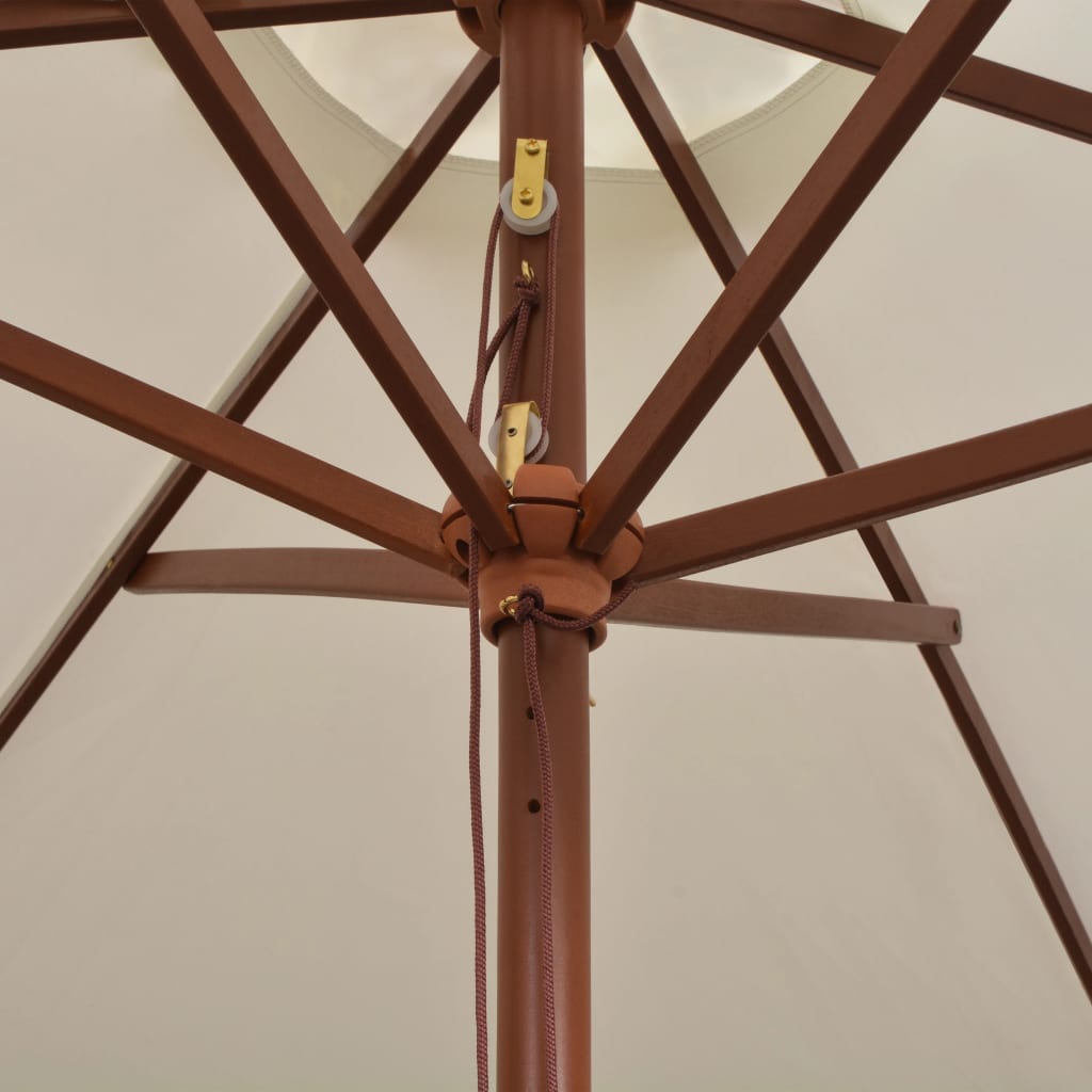 Sonnenschirm mit Holz-Mast 270 cm Blau