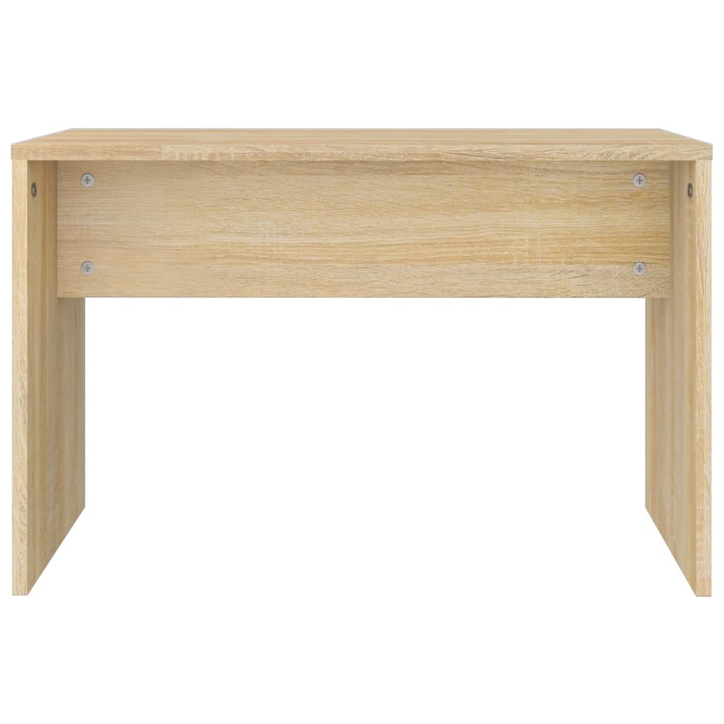 Schminkhocker Weiß 70x35x45 cm Holzwerkstoff