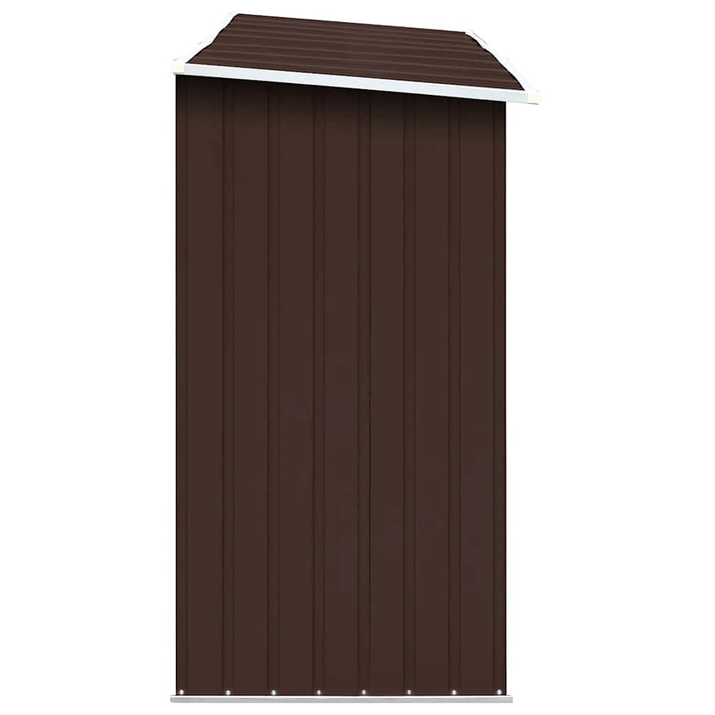 Brennholzlager aus verzinktem Stahl 330x84x152 cm Grau